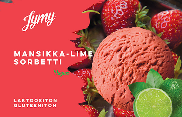 Mansikka-limesorbetti 5 L
